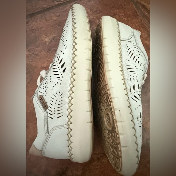 PIKOLINOS Women's Mesina Lace up Nata Cream Lather Shoes Size 7.5-8/38 - Picture 14 of 16